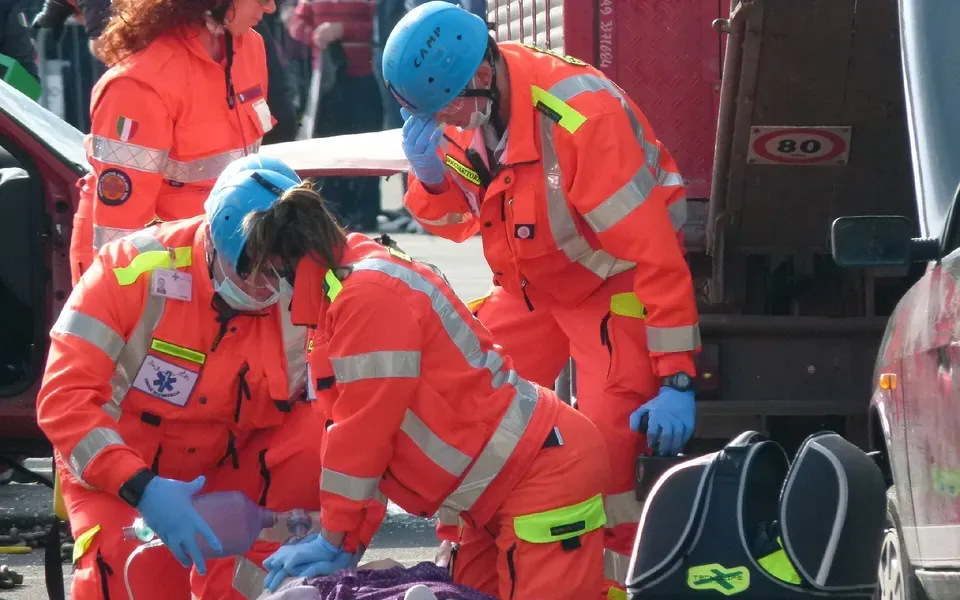 Illustration du métier d'ambulancier