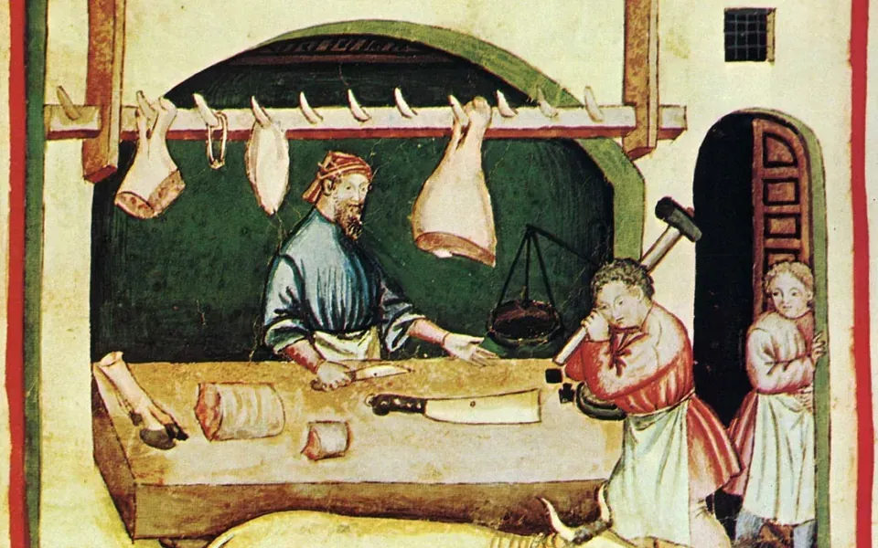 Illustration du métier de boucher