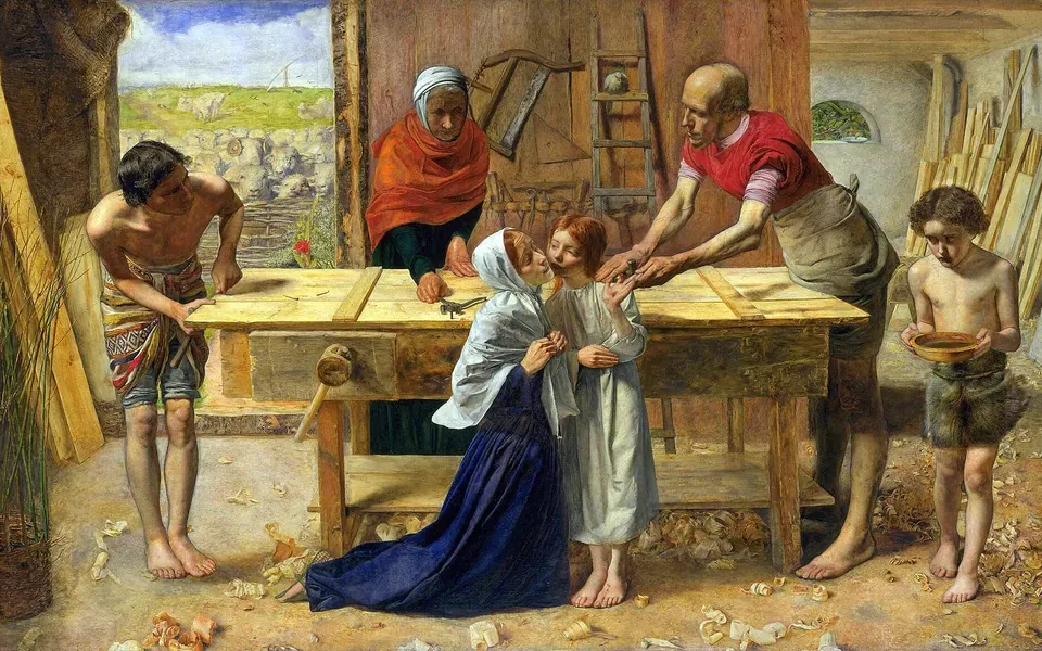 Illustration du métier de charpentier