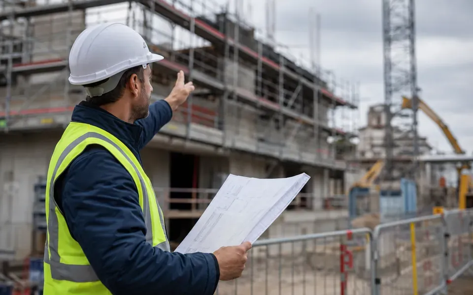 Illustration du métier de chef de chantier