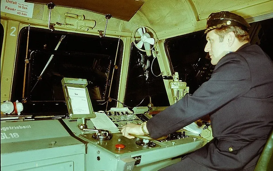 Illustration du métier de conducteur de train