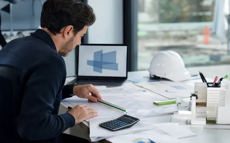 Illustration du métier d'économiste de la construction