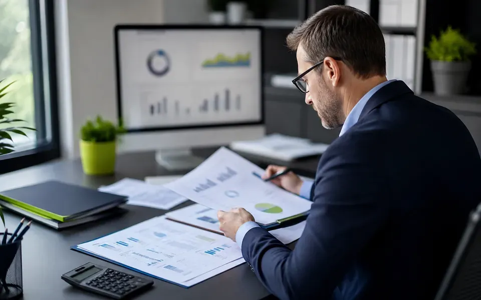 Illustration du métier de responsable administratif et financier