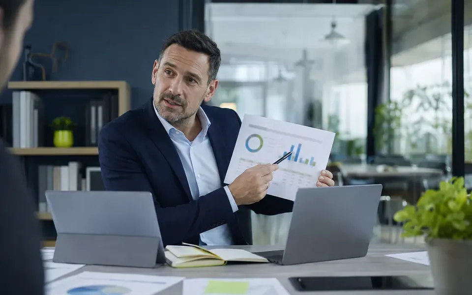 Illustration du métier de responsable commercial